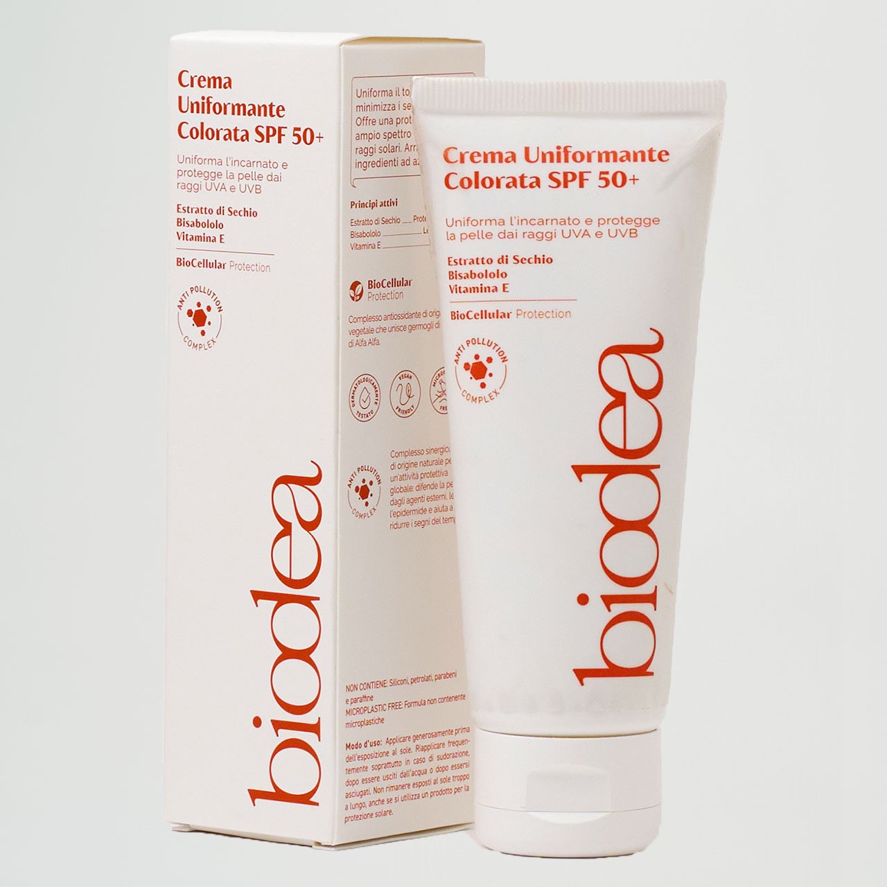 Crema Uniformante Colorata Viso SPF50+
